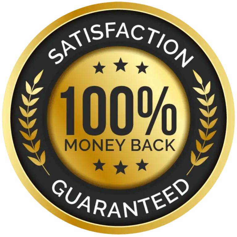 satisfaction guaranteed badge for vital clean carpet cleaning